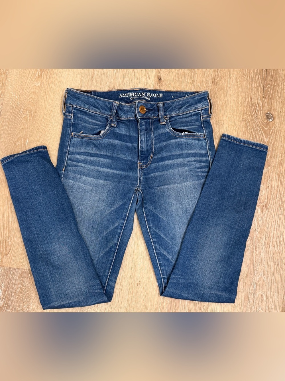American Eagle Outfitters Dark Blue Skinny Jeans